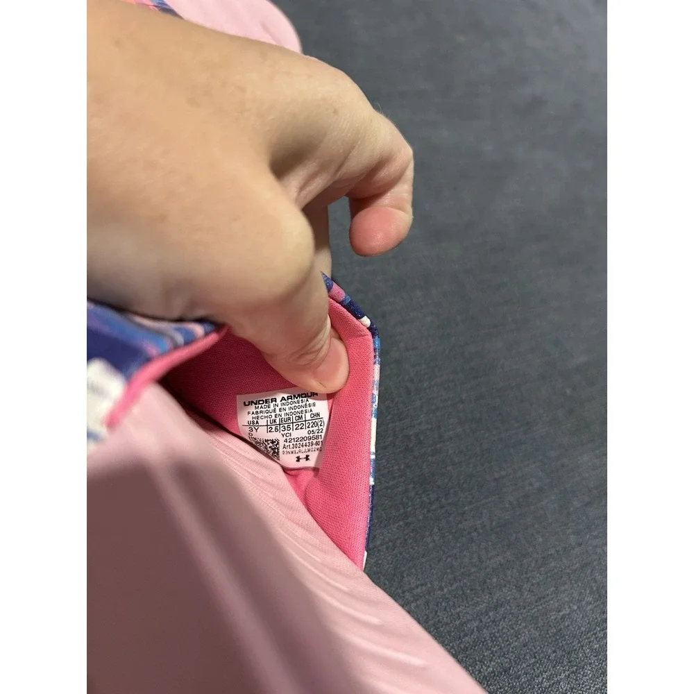 Under Armour Ansa Girls Pink Slides Size 3Y